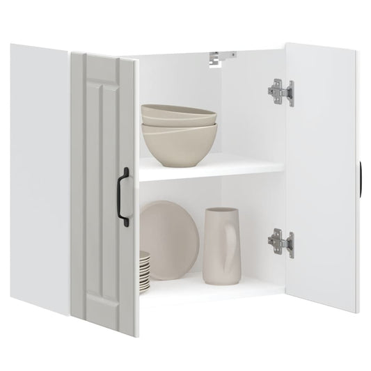 Køkken overskab Lucca højglans hvidt træmateriale