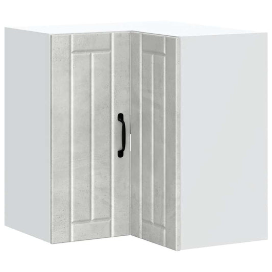 Køkkenhjørne overskab Lucca betongrå træmateriale