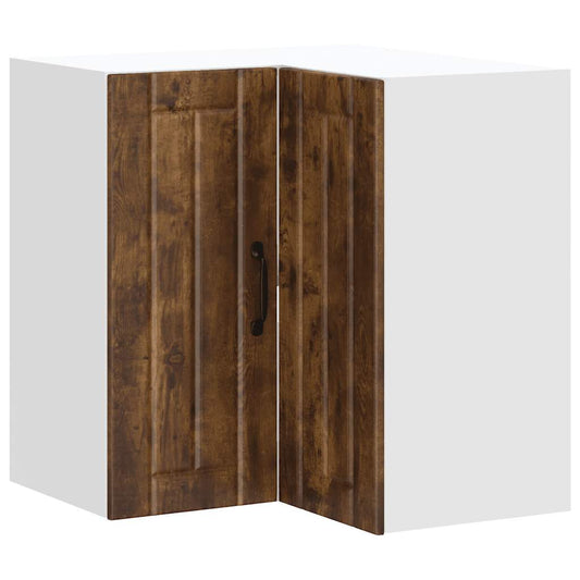 Køkken hjørne overskab Lucca røget egetræ materiale