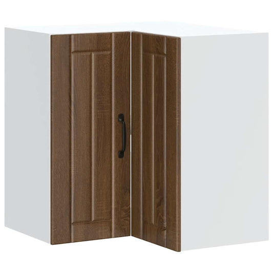 Køkken hjørne overskab Lucca brun eg look træmateriale