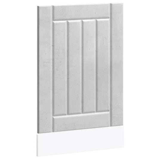 Opvaskemaskine panel Lucca betongrå træmateriale