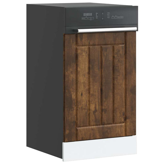 Opvaskemaskine panel Lucca røget eg træ materiale