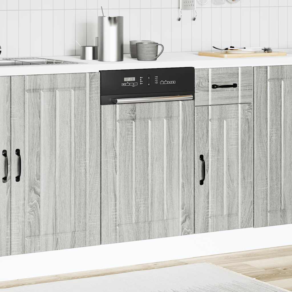 Opvaskemaskine panel Lucca Grey Sonoma træmateriale