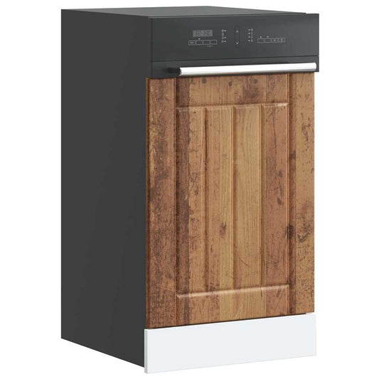 Opvaskemaskine panel Lucca gammelt træ look træmateriale