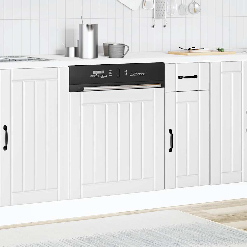Opvaskemaskine panel Lucca Hvid træmateriale