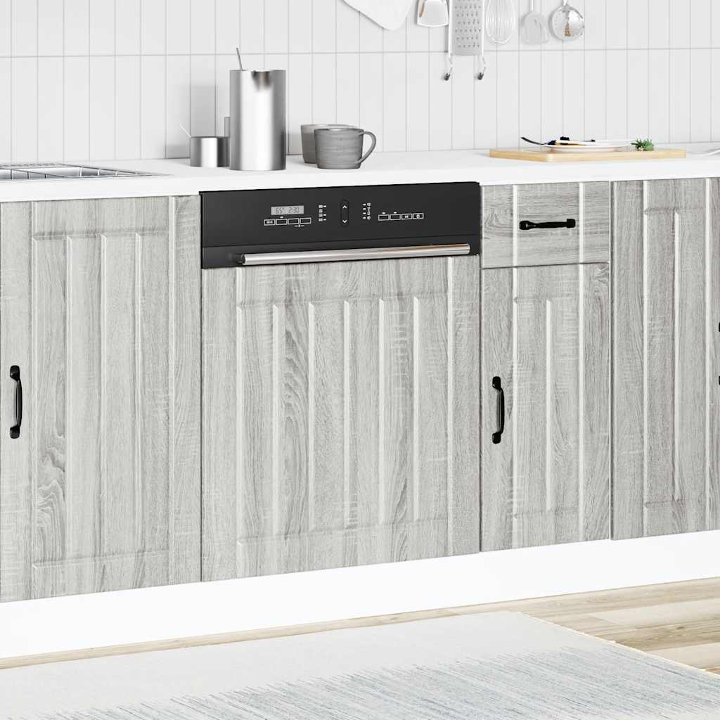 Opvaskemaskine panel Lucca Grey Sonoma træmateriale