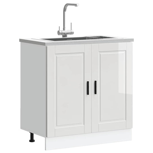 Vask underskab Porto højglans hvid 80x46x81,5 cm