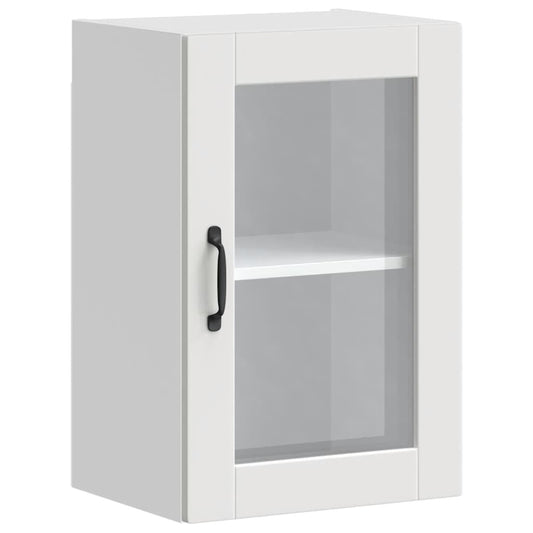 Küchen-Hängeschrank mit Glastür Porto Weiß