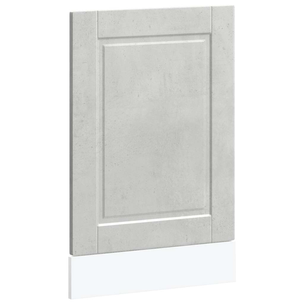 Opvaskemaskine panel Porto betongrå 45x1,5x67 cm træmateriale