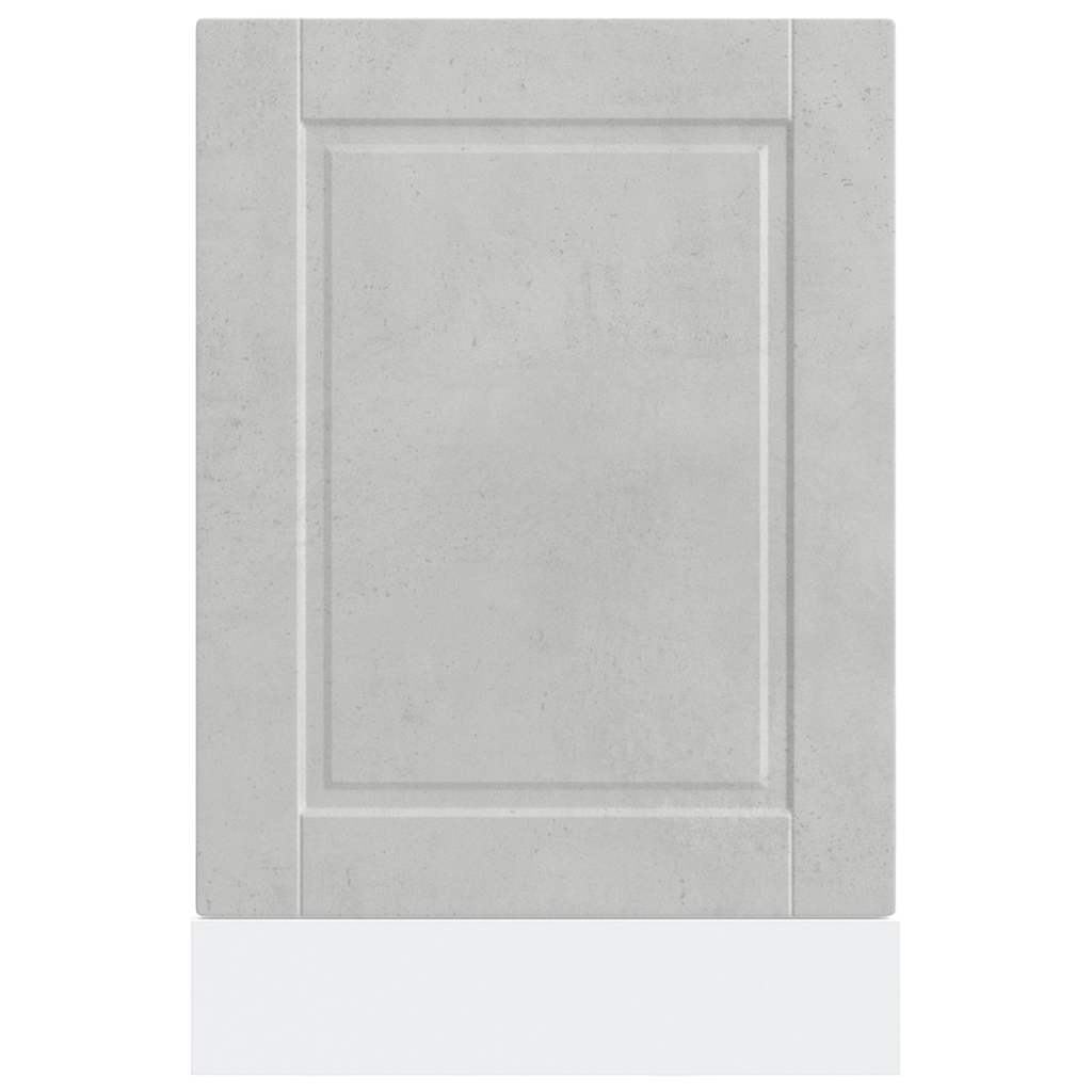 Opvaskemaskine panel Porto betongrå 45x1,5x67 cm træmateriale