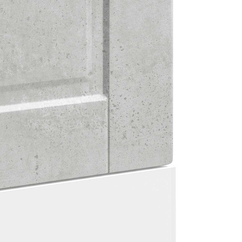 Opvaskemaskine panel Porto betongrå 45x1,5x67 cm træmateriale