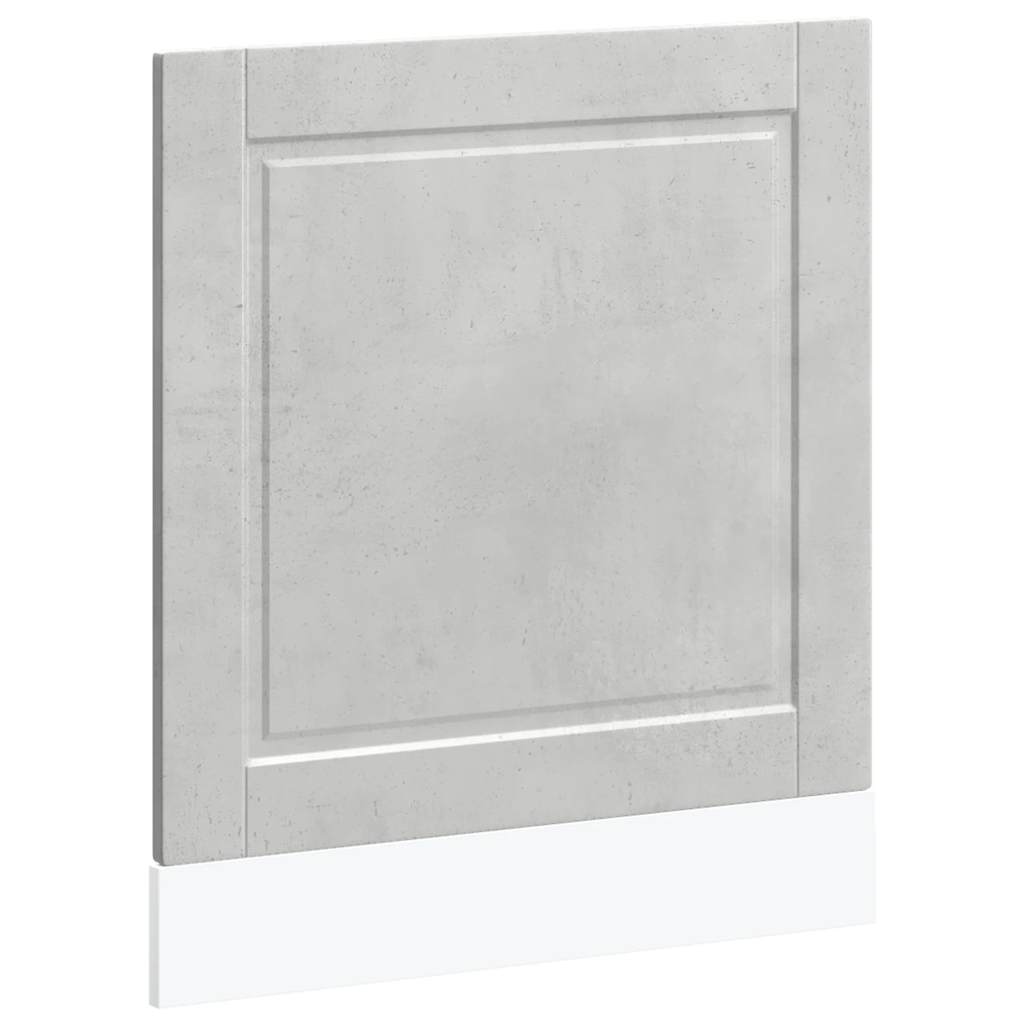 Opvaskemaskine panel Porto betongrå 60x1,5x67 cm træmateriale