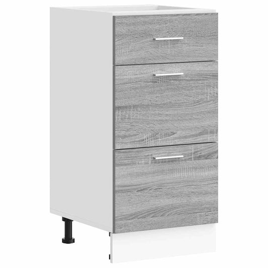 Unterschrank Lyon Grau Sonoma 40x46x81,5 cm Holzwerkstoff