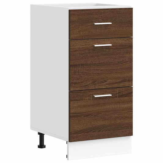 Unterschrank Lyon Braun Eichen-Optik 40x46x81,5 cm Holzwerkstoff
