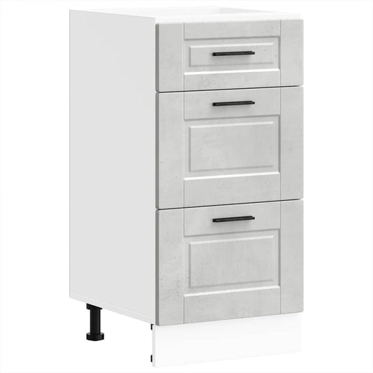 Küchenunterschrank Porto Betongrau Holzwerkstoff