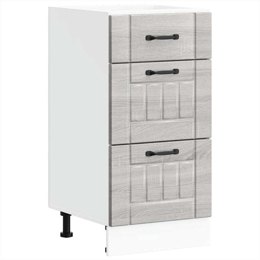 Küchen-Unterschrank Lucca Grau Sonoma Holzwerkstoff