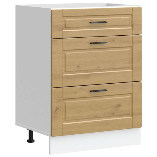 Küchenunterschrank Porto Artisan-Eiche Holzwerkstoff