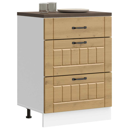 Küchen-Unterschrank Lucca Artisan-Eiche Holzwerkstoff