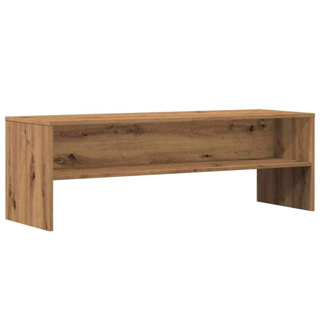 TV-skab Brun Håndværks-eg 120x40x40 cm Træ Materiale