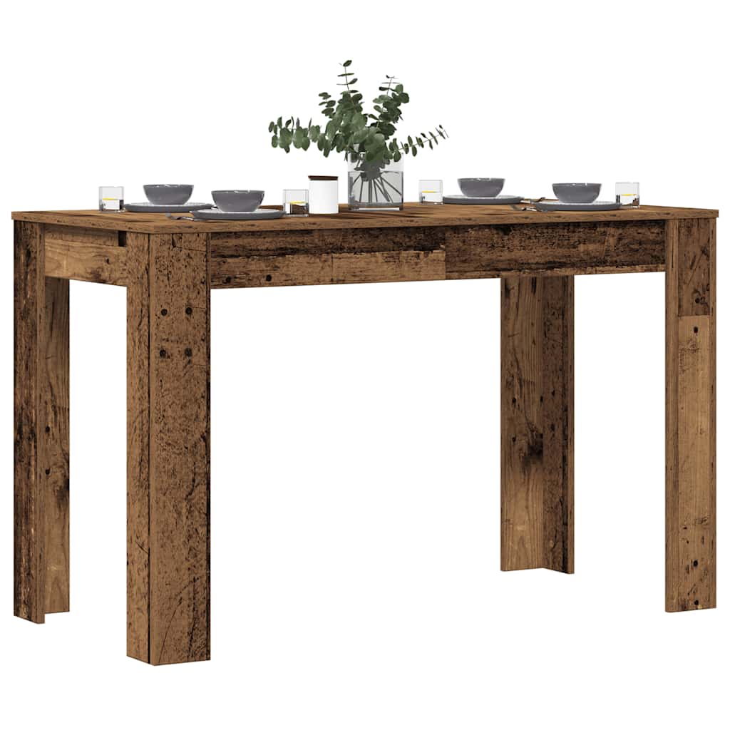 Spisebord gammelt træ look 120x60x76 cm træmateriale