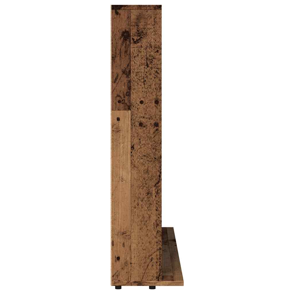 CD-hylde gammelt trælook 100x23x89,5 cm træmateriale