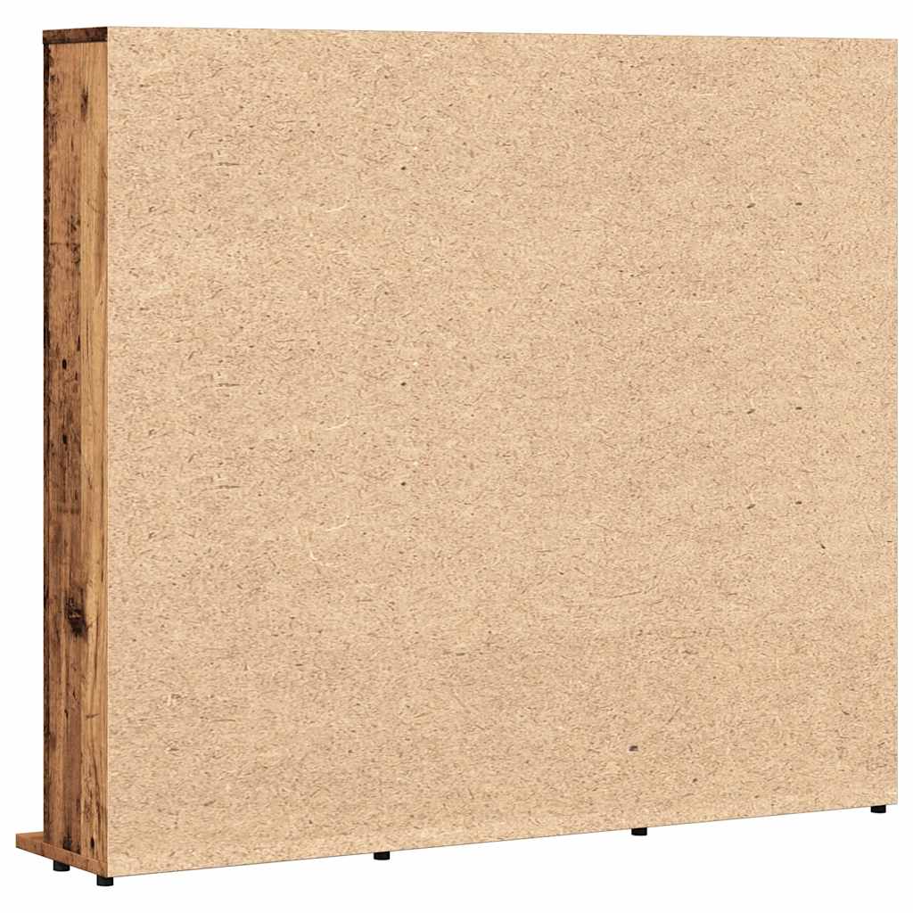 CD-hylde gammelt trælook 100x23x89,5 cm træmateriale
