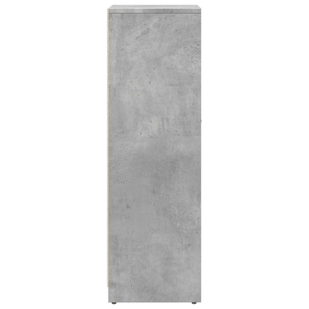 Badeværelsesskab Beton Grå 30x30x95 cm Træ Materiale