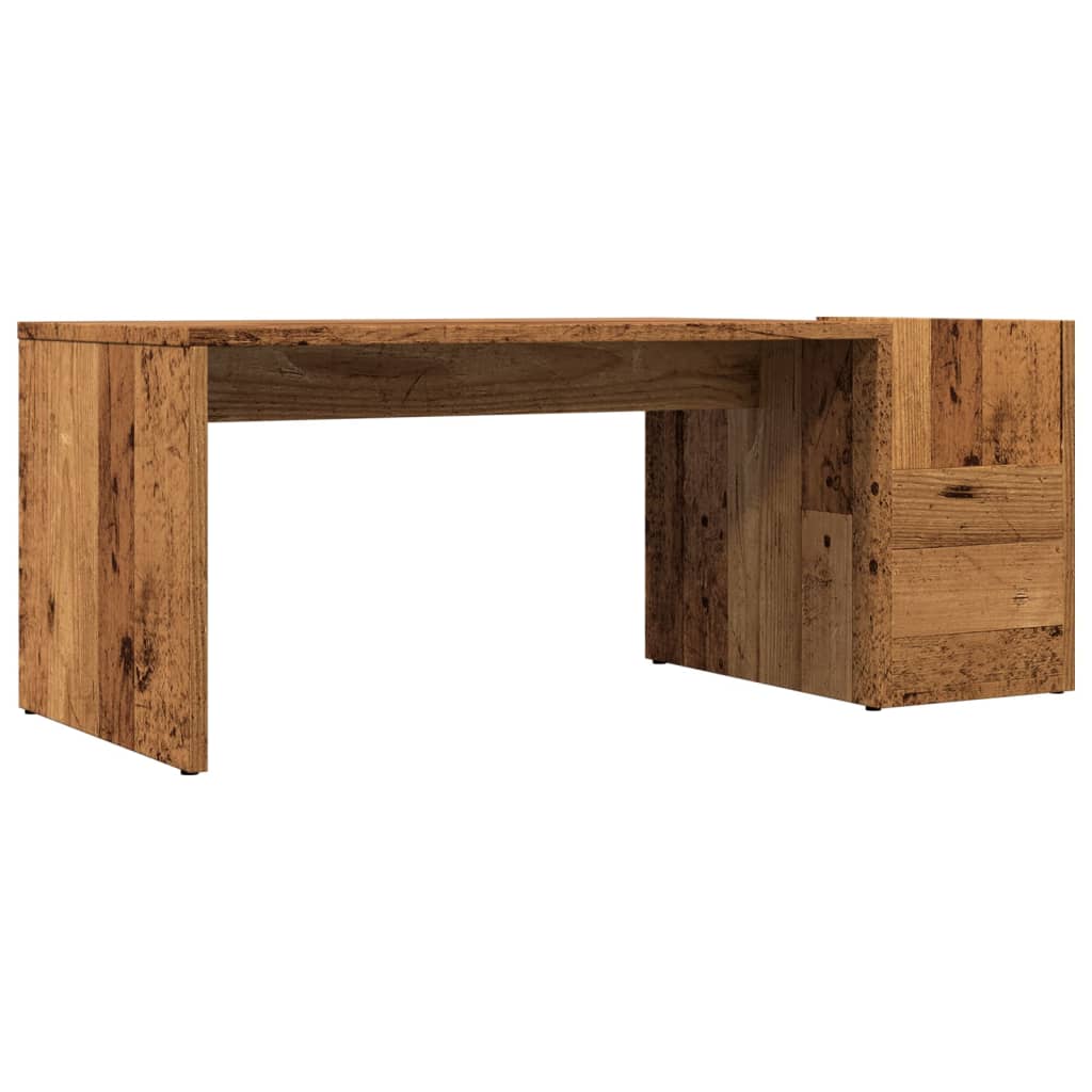 Sofabord gammelt træ look 90x45x35 cm træmateriale