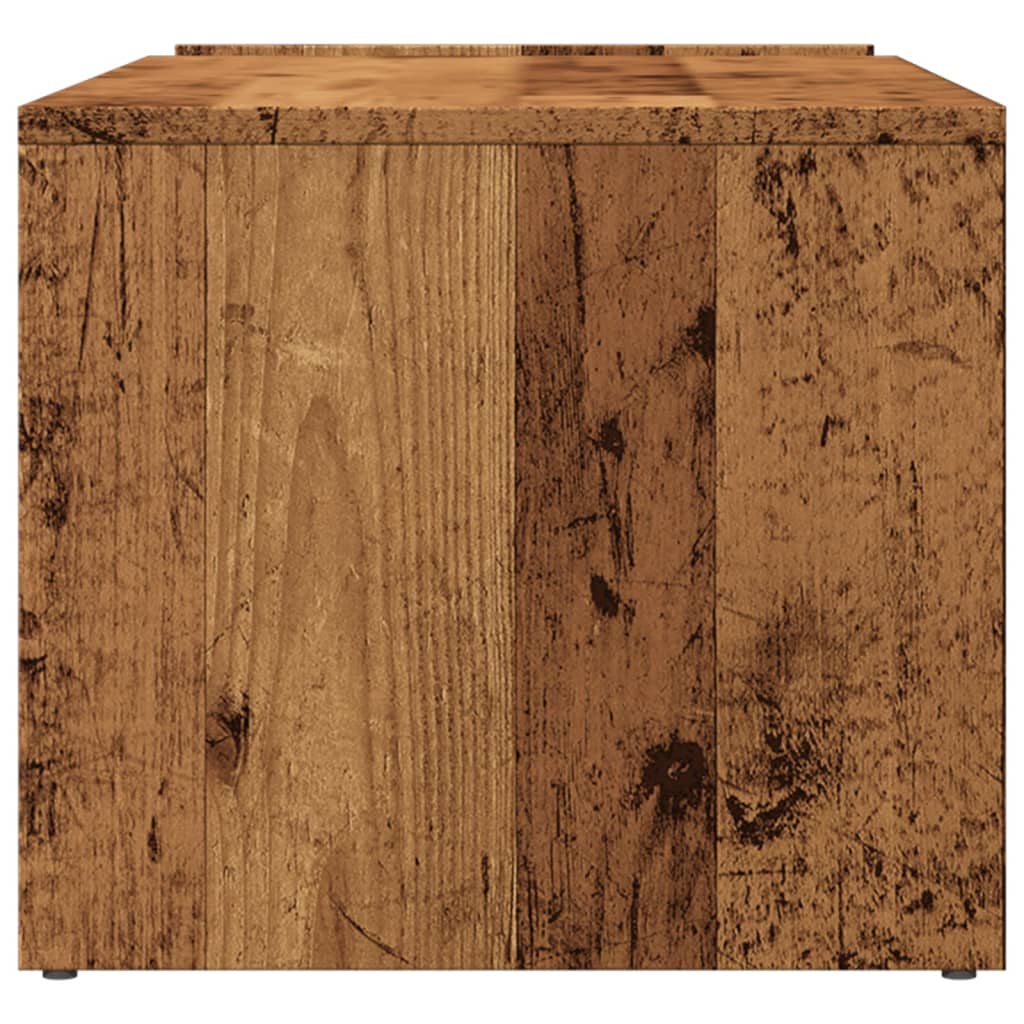 Sofabord gammelt træ look 90x45x35 cm træmateriale
