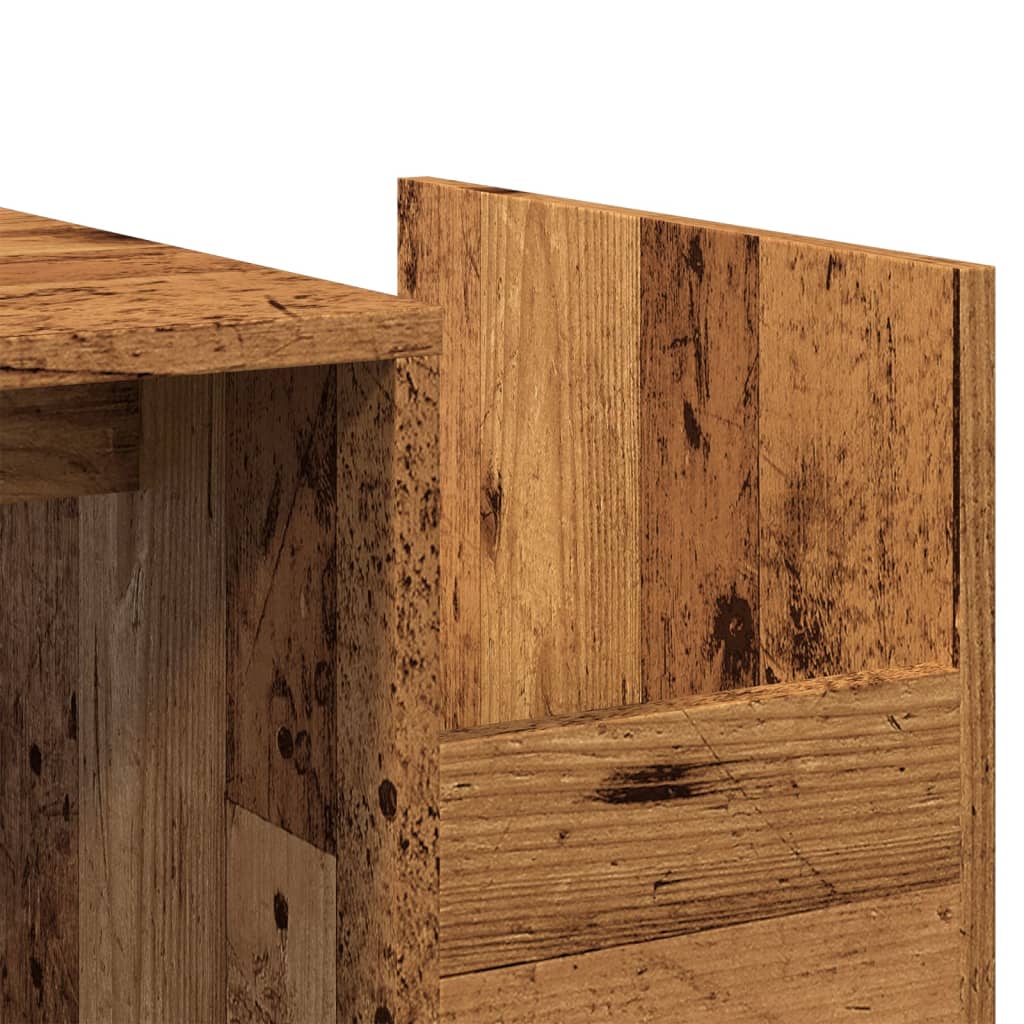 Sofabord gammelt træ look 90x45x35 cm træmateriale