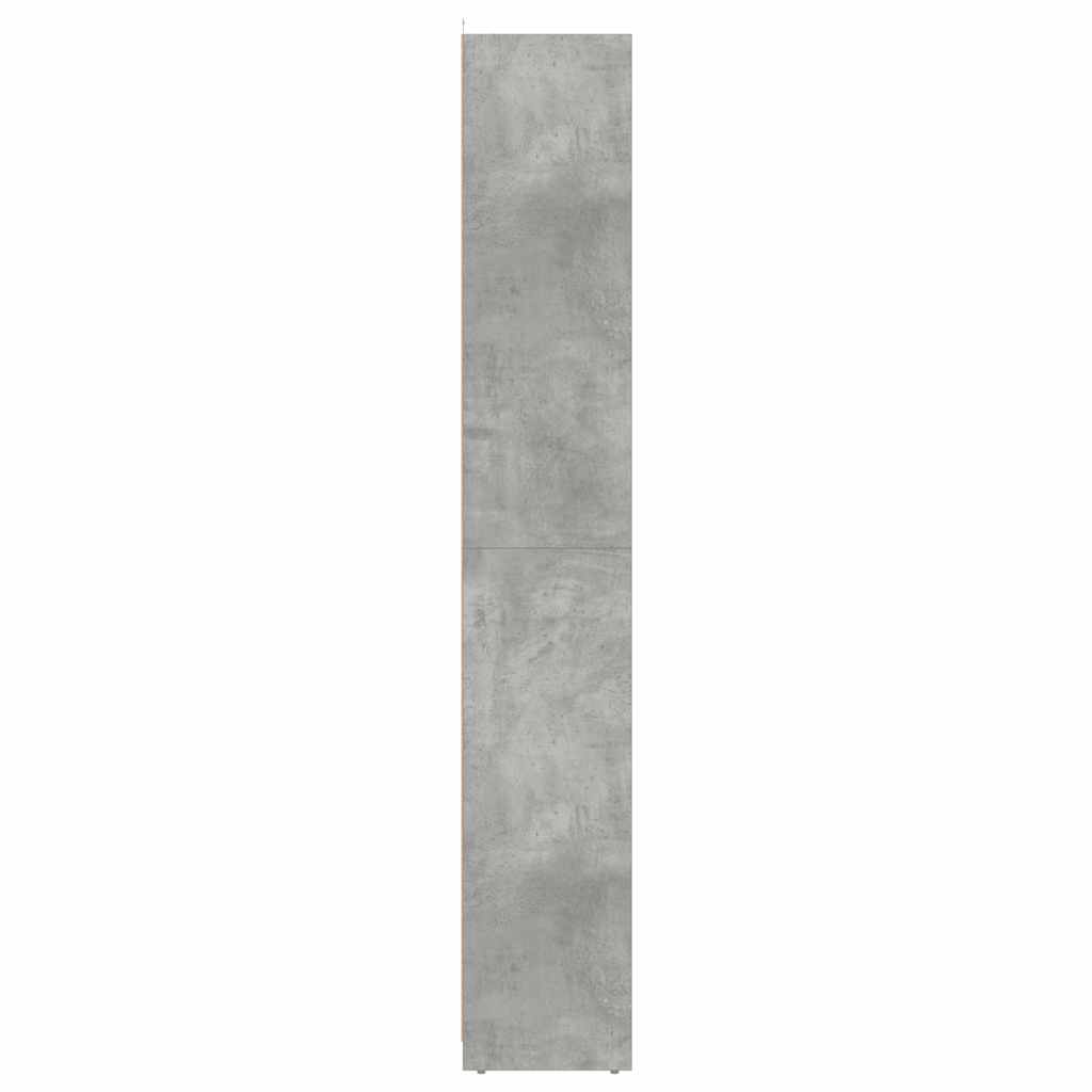 Badeværelsesskab Beton Grå 30x30x183,5 cm Træ Materiale