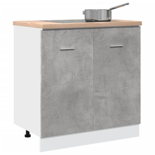 Spülenunterschrank Lyon Betongrau 80x46x81,5 cm Holzwerkstoff