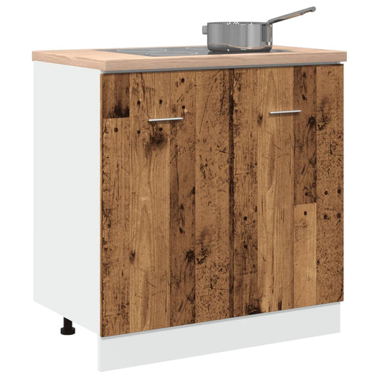 Spülenunterschrank Lyon Altholz-Optik 80x46x81,5 cm Holzwerkstoff