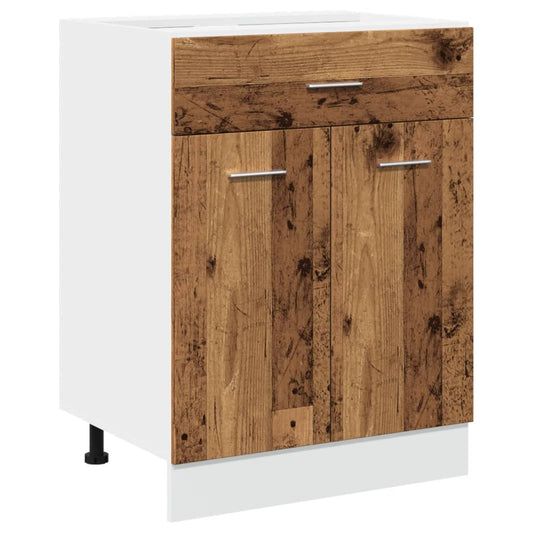 Unterschrank Lyon Altholz-Optik 60x46x81,5 cm Holzwerkstoff