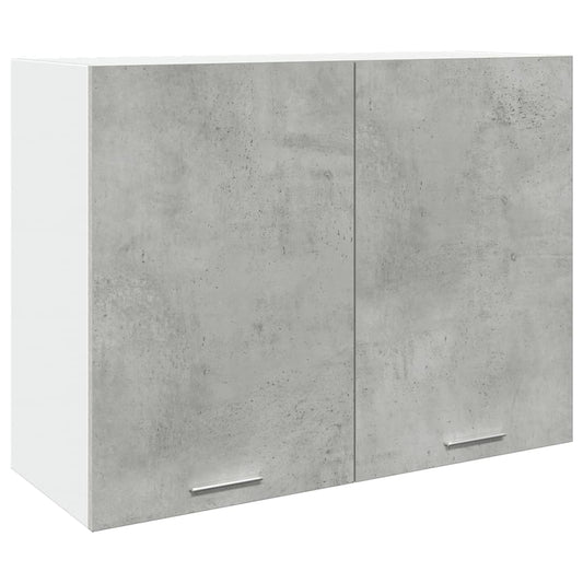 Hängeschrank Lyon Betongrau 80x31x60 cm Holzwerkstoff