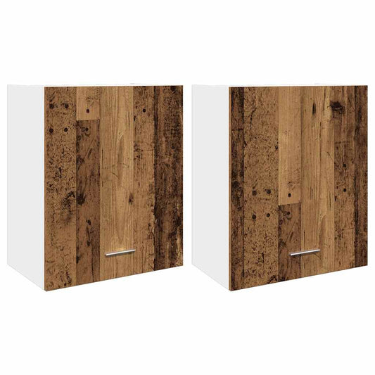 Hängeschränke 2 Stk. Lyon Altholz-Optik 50x31x60 cm Holzwerkstoff