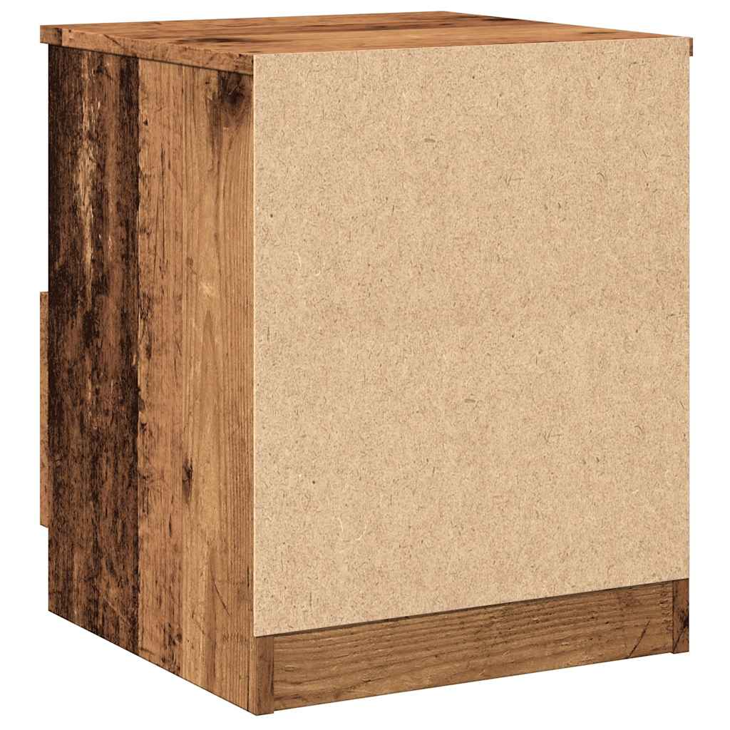 Sengebord gammelt trælook 40x40x50 cm træmateriale