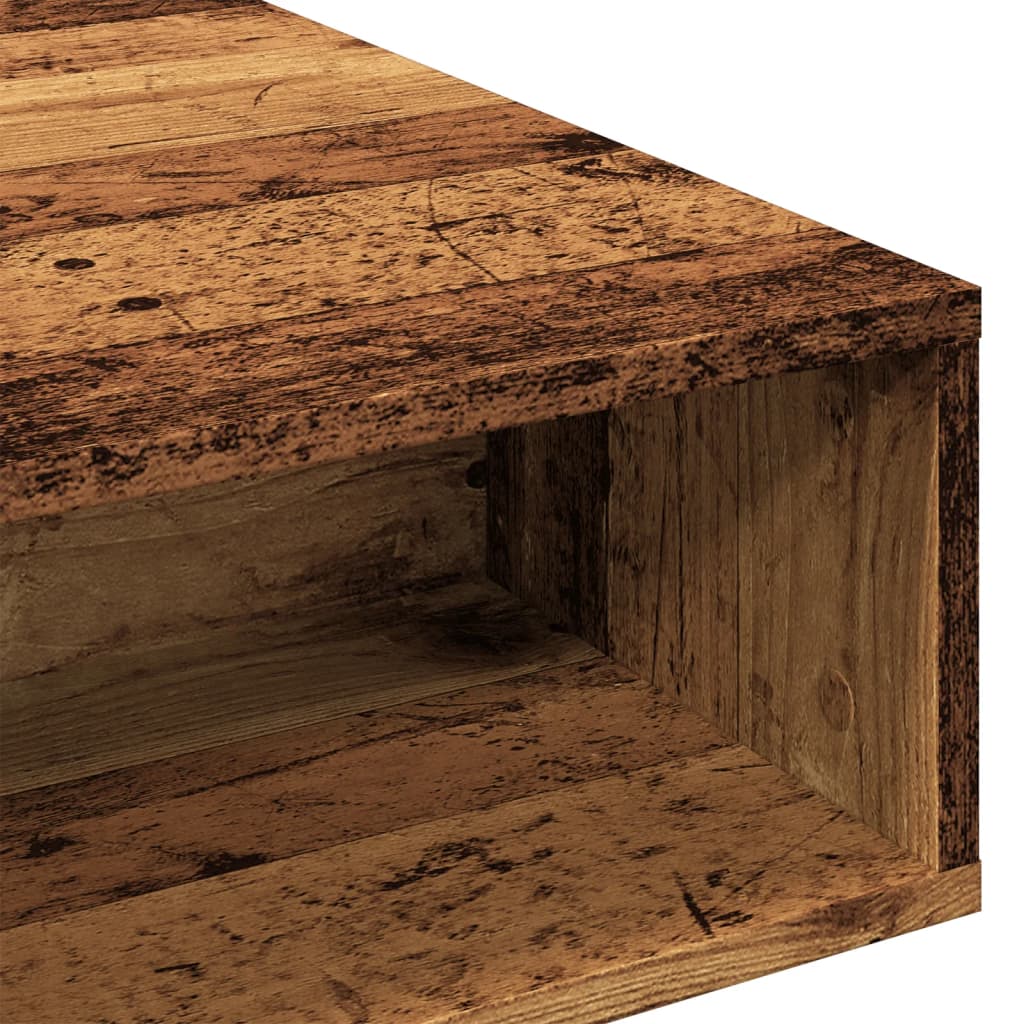 Sofabord gammelt træ look 105x55x32 cm træmateriale