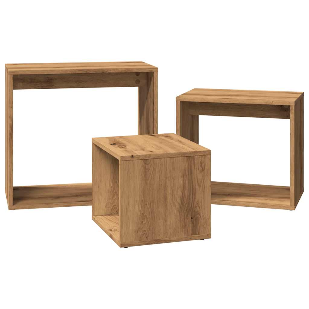 Redeborde 3 stk Artisan egetræ materiale