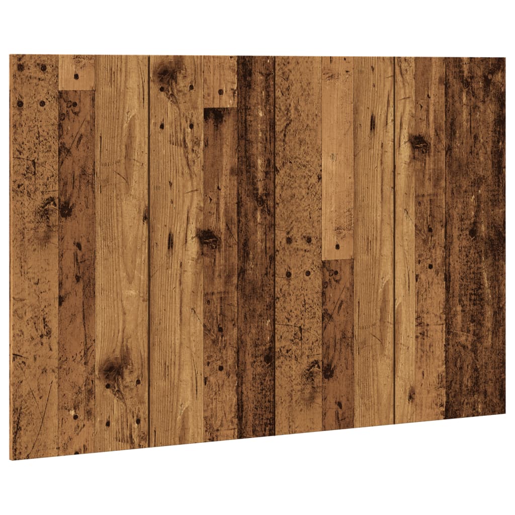 Sengegavl gammelt træ look 120x1,5x80 cm træmateriale