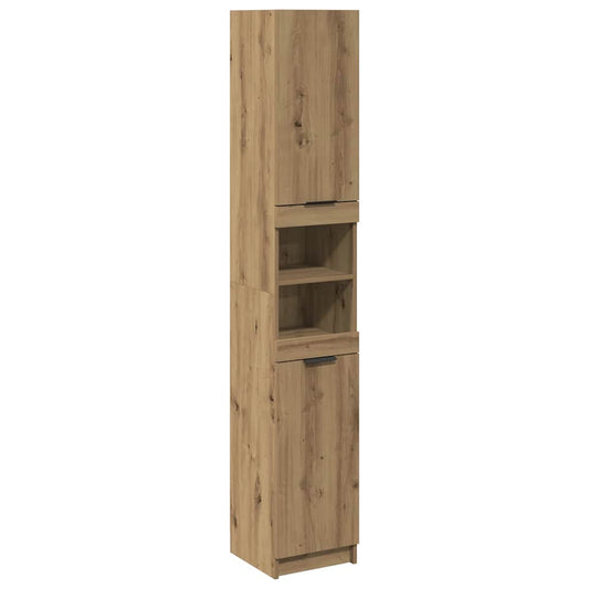 Badschrank Artisan-Eiche 32x34x188,5 cm Holzwerkstoff