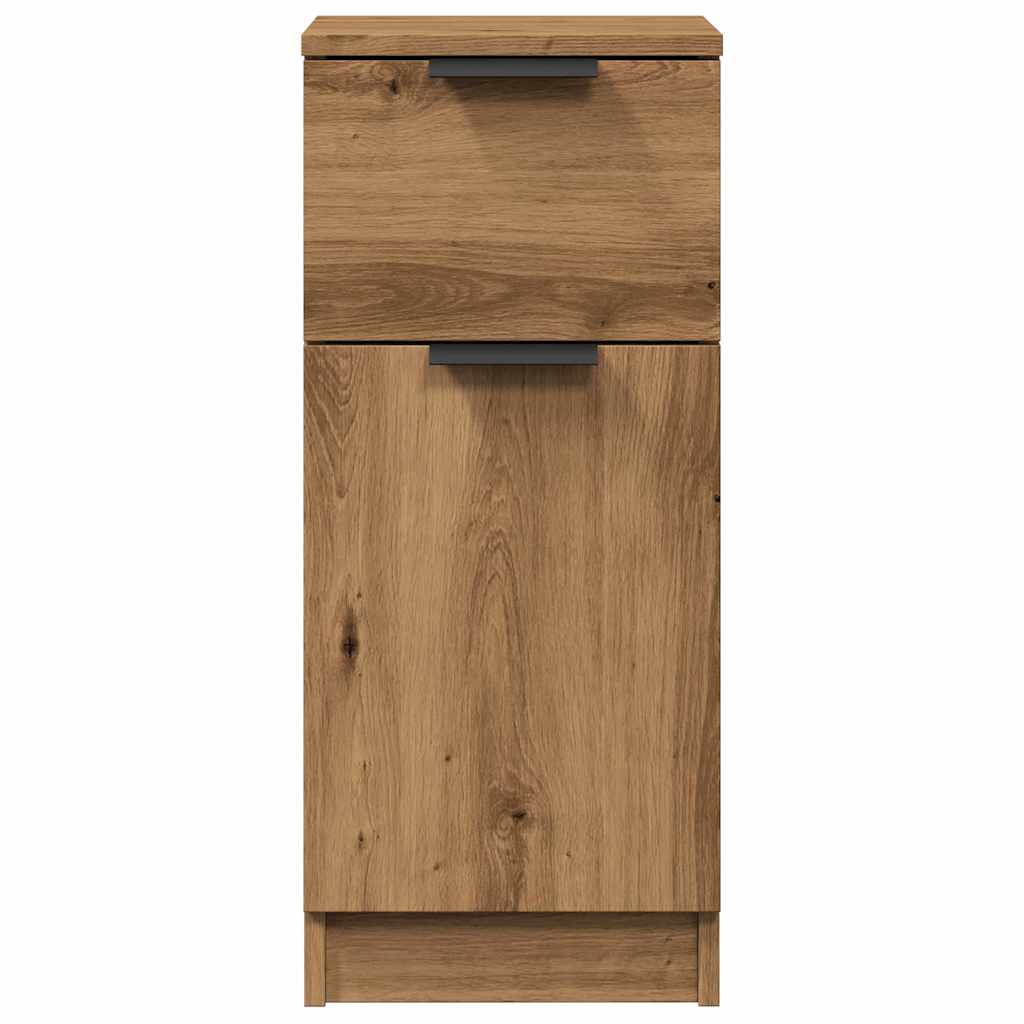 Skænke 2 stk Artisan eg 30x30x70 cm træmateriale
