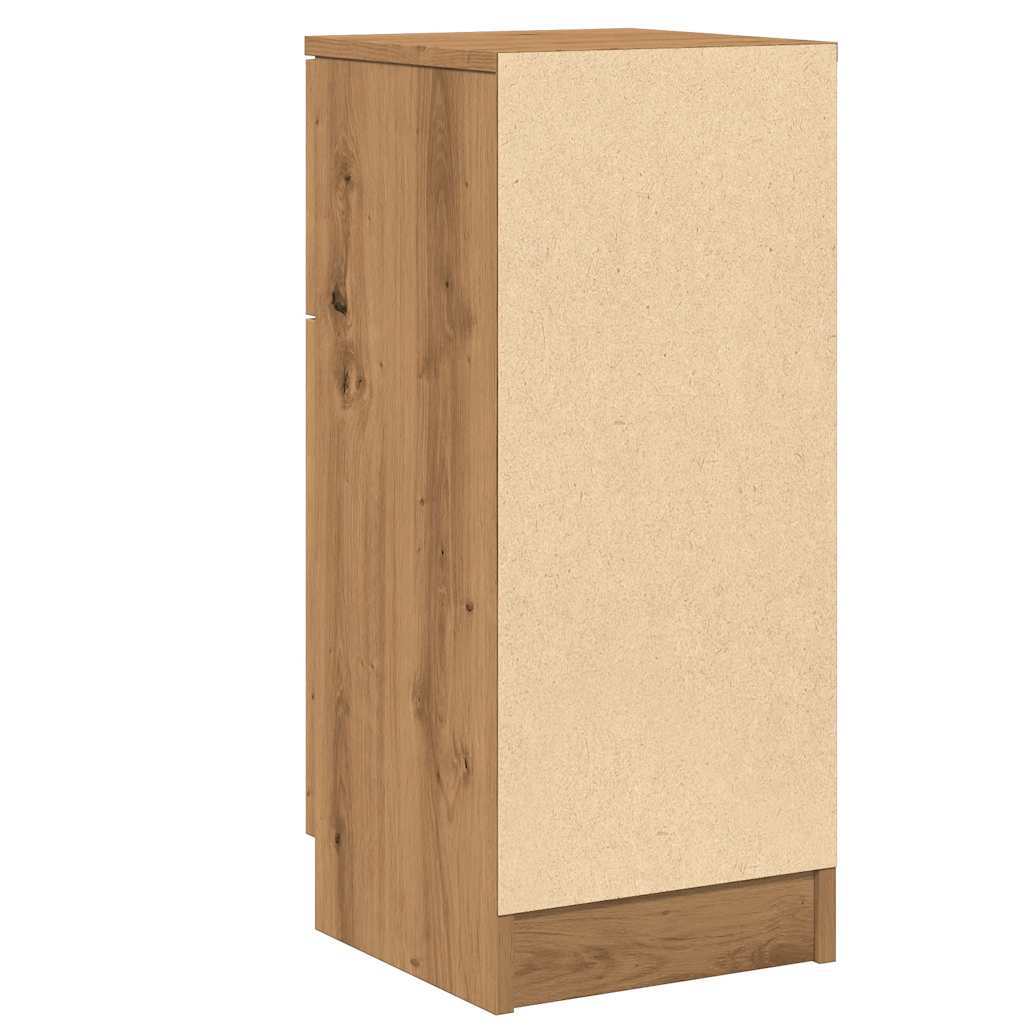 Skænke 2 stk Artisan eg 30x30x70 cm træmateriale