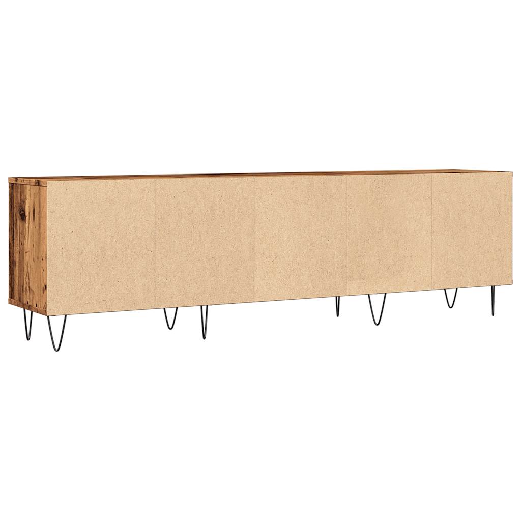 Tv-møbel gammelt trælook 150x30x44,5 cm træmateriale