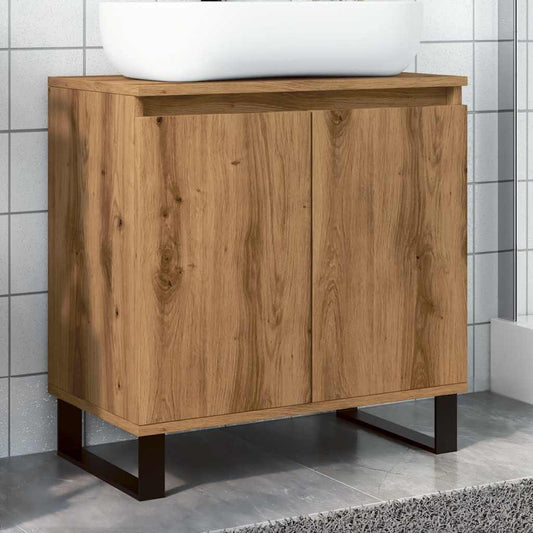 Badschrank Artisan-Eiche 58x33x60 cm Holzwerkstoff