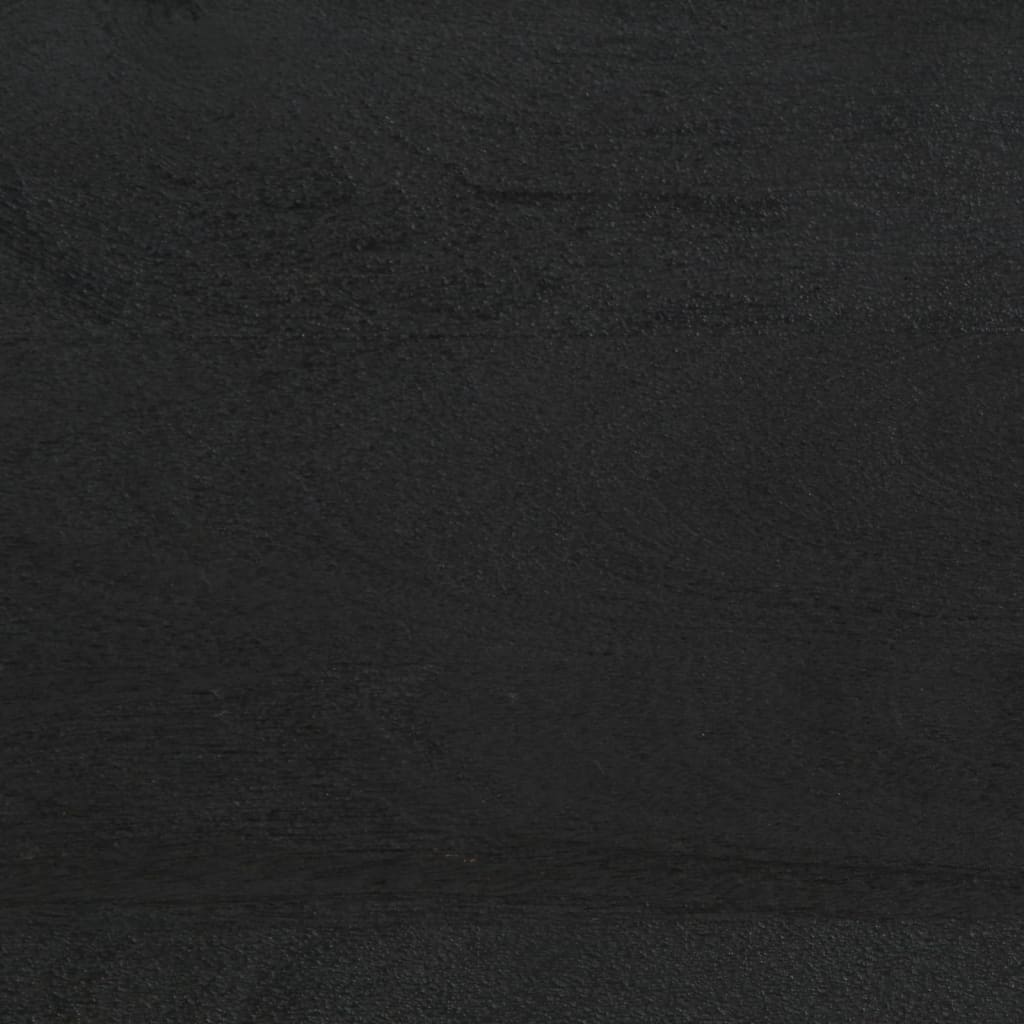 Nachttisch Schwarz 40x33x46 cm Massivholz Mango