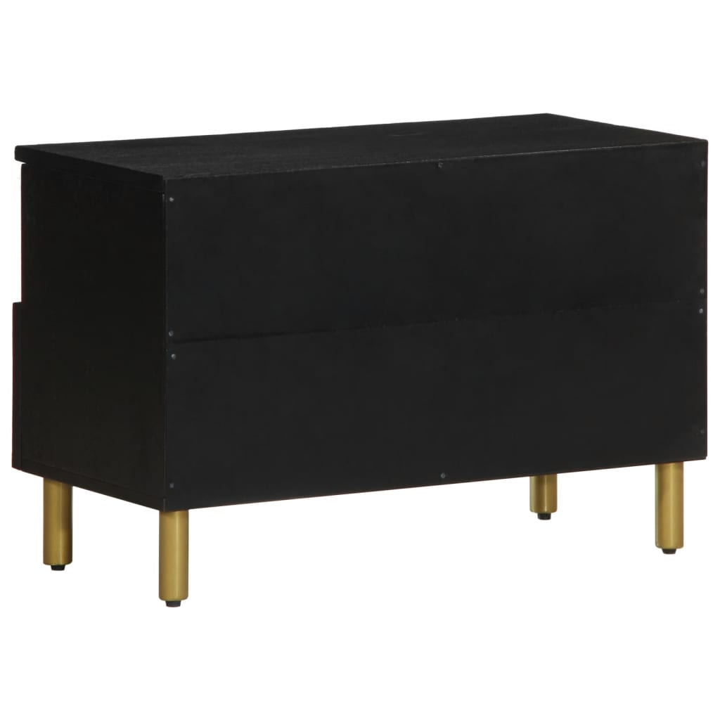 TV-skab Sort 70x33x46 cm Træ Materiale