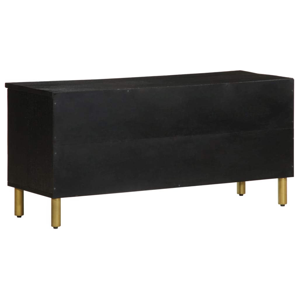 TV-skab Sort 100x33x46 cm Træ Materiale