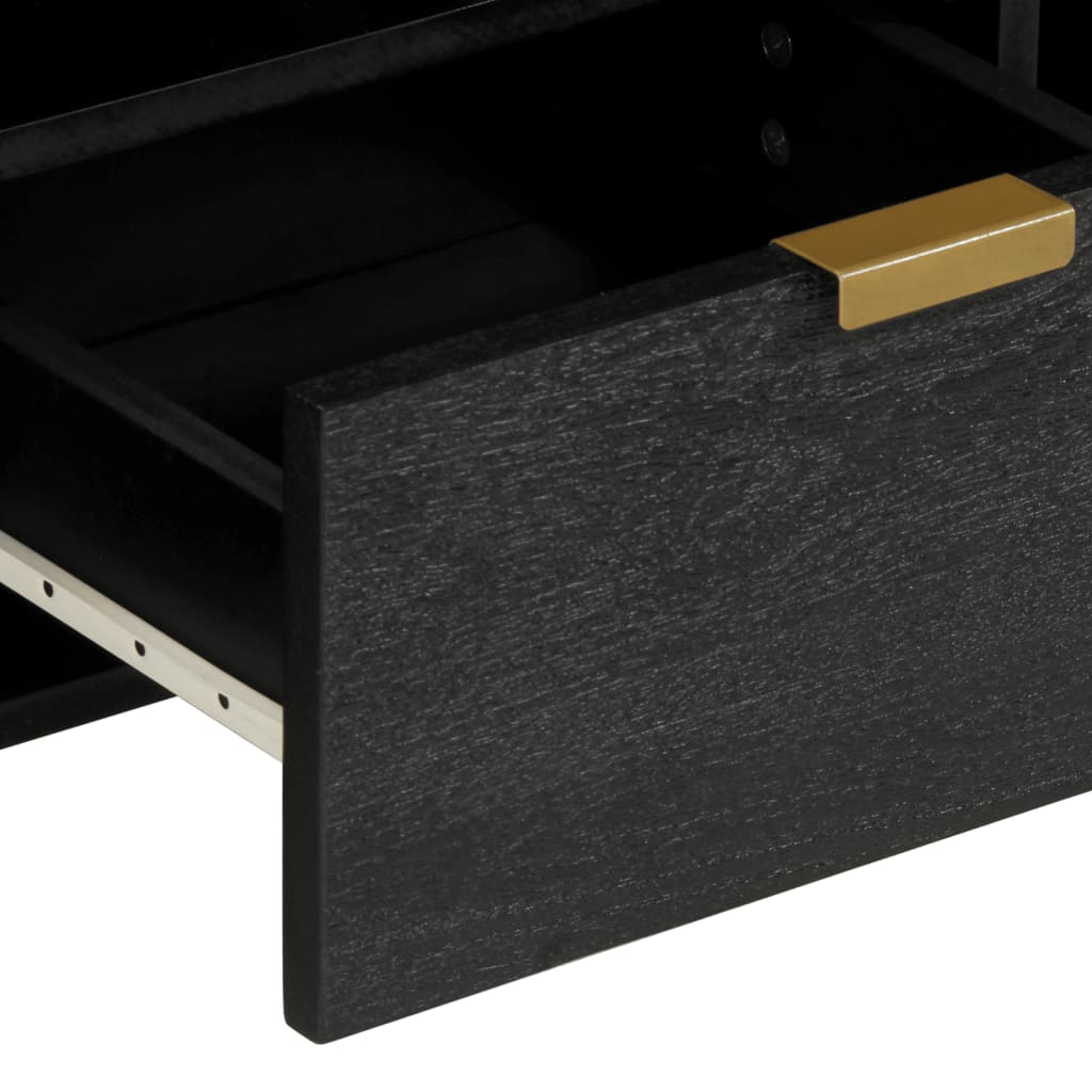TV-skab Sort 100x33x46 cm Træ Materiale