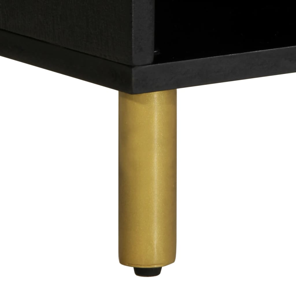 TV-skab Sort 100x33x46 cm Træ Materiale